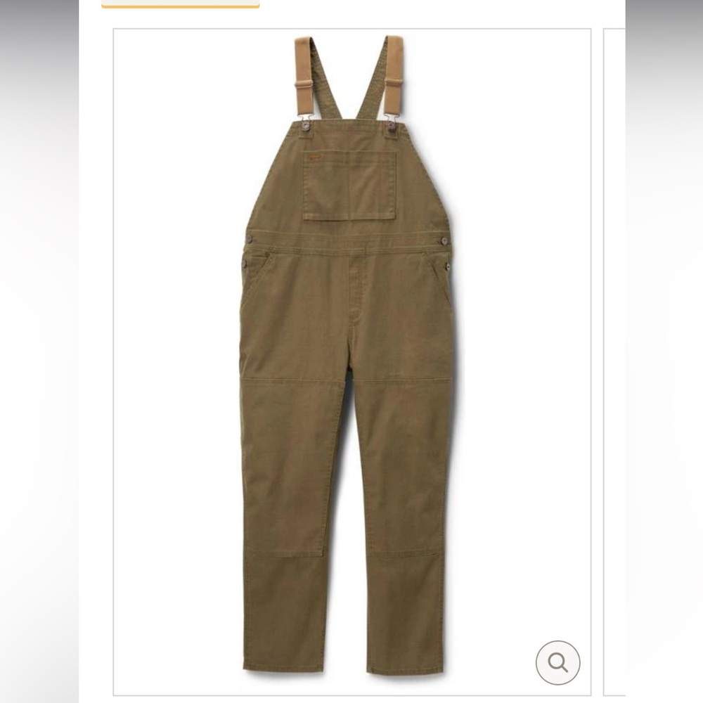 REI co-op trailsmith overalls olive green size 8 petite
